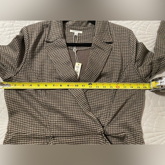 Max Studio Brown Houndstooth dress with belt, L, NWT - Picture 4 of 4
